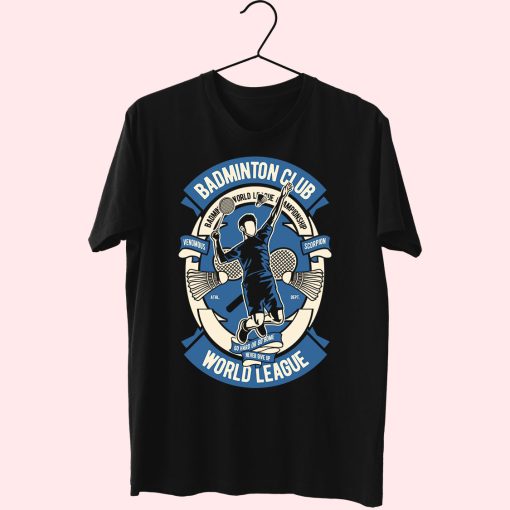 Badminton Club Funny Graphic T Shirt