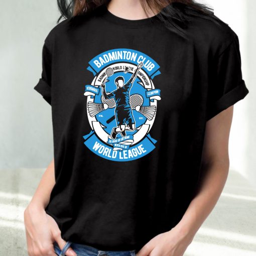 Badminton Club Funny Graphic T Shirt