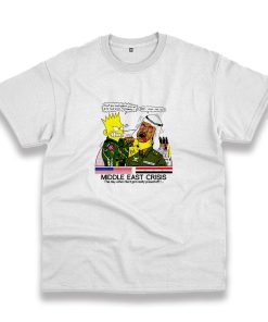Bart Middle East Crisis Simpsons Casual T Shirt Bart Middle East Crisis Simpsons Casual T Shirt