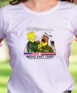 Bart Middle East Crisis Simpsons Casual T Shirt