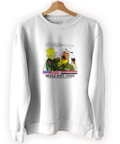Bart Middle East Crisis Simpsons Cool Sweatshirt Bart Middle East Crisis Simpsons Cool Sweatshirt