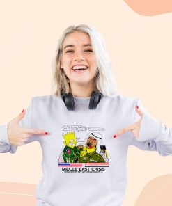 Bart Middle East Crisis Simpsons Cool Sweatshirt