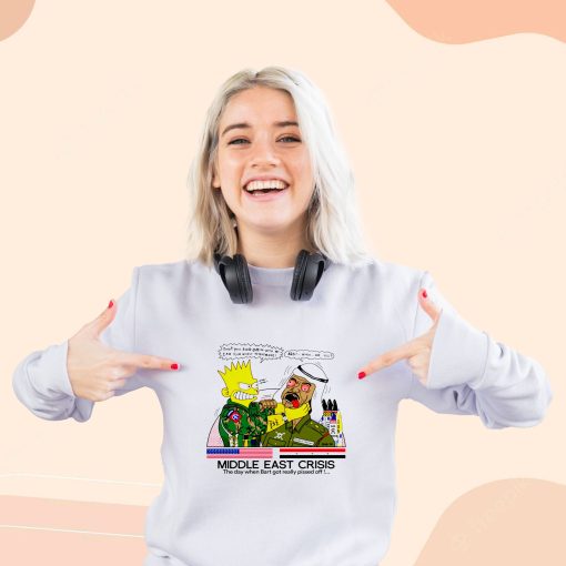 Bart Middle East Crisis Simpsons Cool Sweatshirt