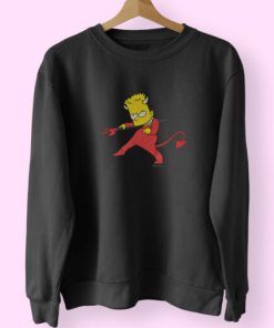 Bart Simpson Devil Costume Sweatshirt Design