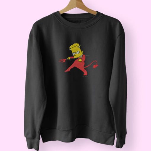 Bart Simpson Devil Costume Sweatshirt Design