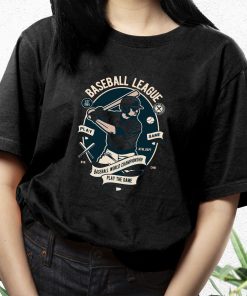 Baseball League Funny Graphic T Shirt
