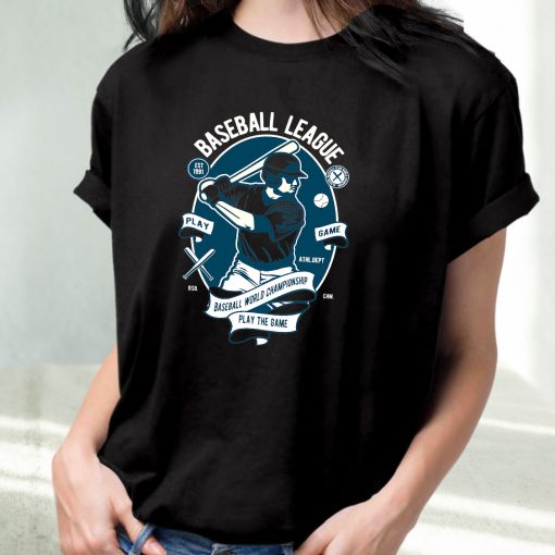 Baseball League Funny Graphic T Shirt