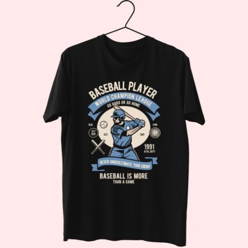 Baseball Player Funny Graphic T Shirt