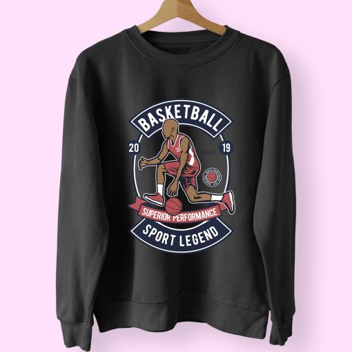 Basketball Sport Legend Funny Graphic Sweatshirt