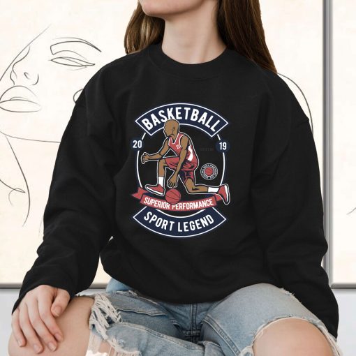 Basketball Sport Legend Funny Graphic Sweatshirt