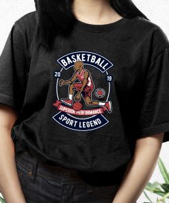 Basketball Sport Legend Funny Graphic T Shirt