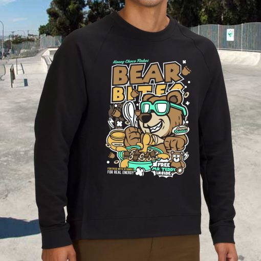 Bear Bites Funny Graphic Sweatshirt