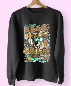 Bear Bites Funny Graphic Sweatshirt 4