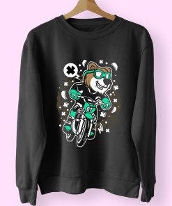 Bear Motocross Rider Funny Graphic Sweatshirt Bear Motocross Rider Funny Graphic Sweatshirt