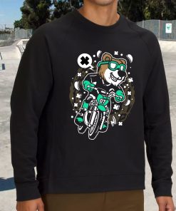 Bear Motocross Rider Funny Graphic Sweatshirt 2 Bear Motocross Rider Funny Graphic Sweatshirt 3