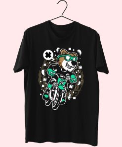 Bear Motocross Rider Funny Graphic T Shirt Bear Motocross Rider Funny Graphic T Shirt