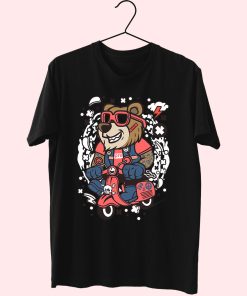 Bear Scooterist Funny Graphic T Shirt Bear Scooterist Funny Graphic T Shirt