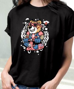 Bear Scooterist Funny Graphic T Shirt 2 Bear Scooterist Funny Graphic T Shirt 3