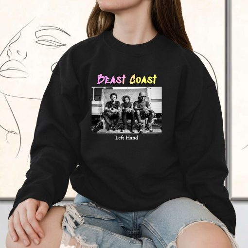 Beast Coast Left Hand Vintage Rapper Sweatshirt