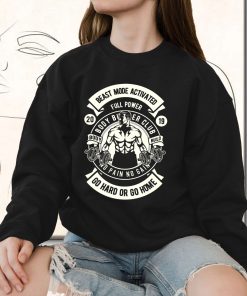 Beast Mode Activated Funny Graphic Sweatshirt