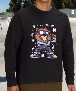 Beaver Fighter Funny Graphic Sweatshirt 3