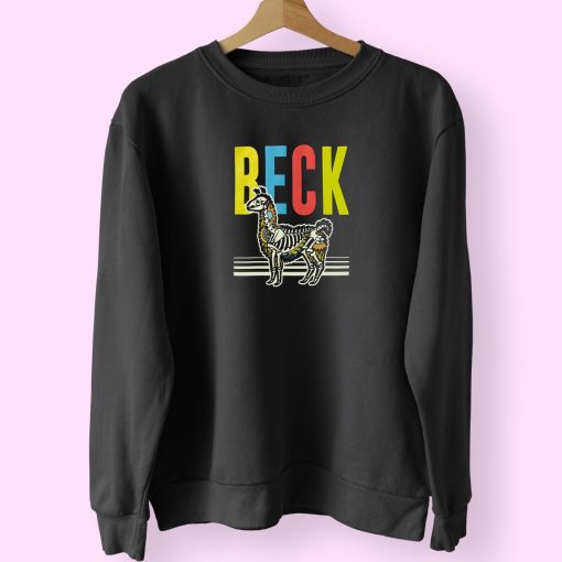 Beck Llama Skeleton Graphic Sweatshirt Design