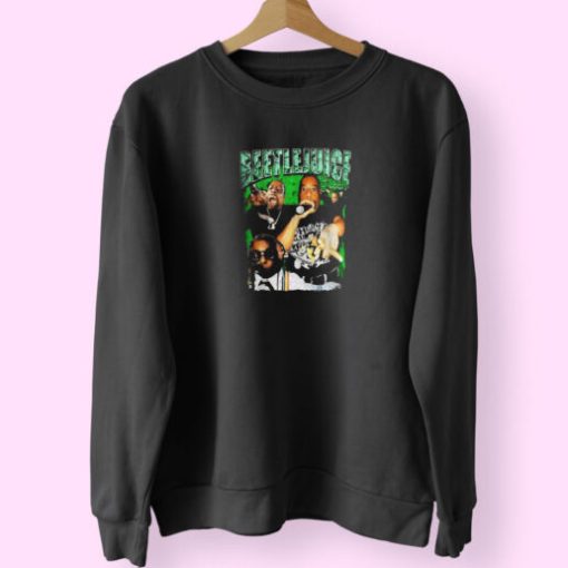 Beetlejuice Green Rapper Sweatshirt Design