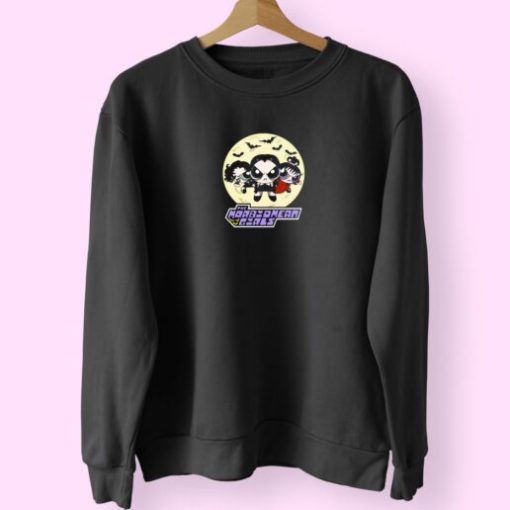 Beetlejuice Powerpuff Girls Vintage Cartoon Sweatshirt Design