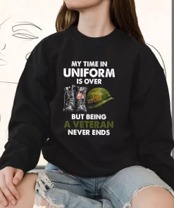 Being A Veteran Never Ends Holiday Sweatshirt