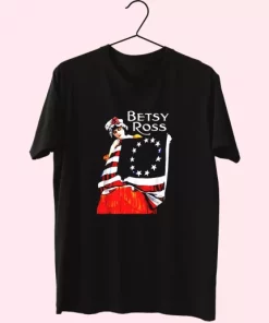 Betsy Ross American Flag 1776 Art Vetrerans Day T Shirt 3 Betsy Ross American Flag 1776 Art Vetrerans Day T Shirt 4