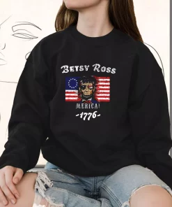 Betsy Ross American Victory 1776 Abraham Lincoln Holiday Sweatshirt