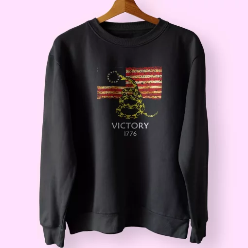 Betsy Ross Flag American Victory 1776 Holiday Sweatshirt