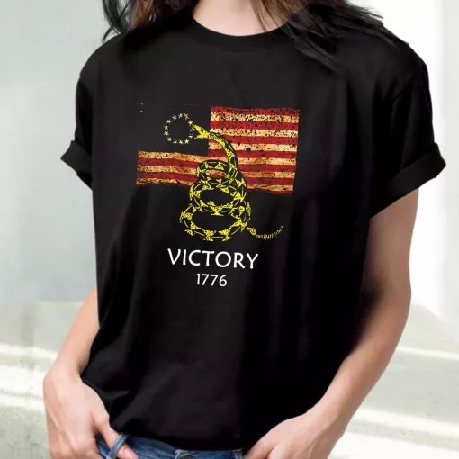 Betsy Ross Flag American Victory 1776 Vetrerans Day T Shirt