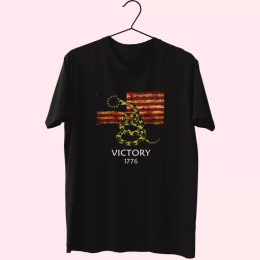 Betsy Ross Flag American Victory 1776 Vetrerans Day T Shirt