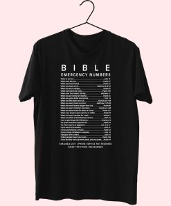 Bible Emergency Numbers Essential T Shirt Bible Emergency Numbers Essential T Shirt