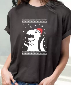 Big Trex Santa T Shirt Xmas Design