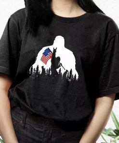 Bigfoot American Flag Vetrerans Day T Shirt 2 Bigfoot American Flag Vetrerans Day T Shirt 3