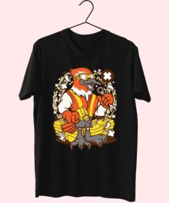 Bird Mechanic Worker Funny Graphic T Shirt 4