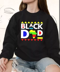 Black Dad Juneteenth King Father Africa Funny Father Day Sweatshirt