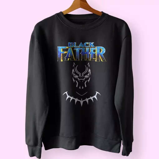 Black Father Marvel Fan Funny Father Day Sweatshirt