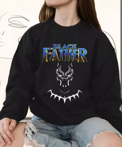 Black Father Marvel Fan Funny Father Day Sweatshirt