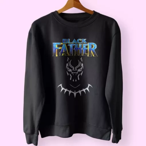 Black Father Marvel Fan Funny Father Day Sweatshirt