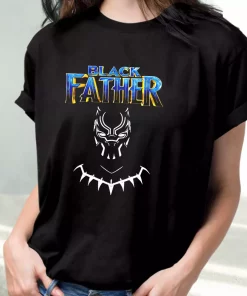 Black Father Marvel Fan T Shirt For Dad 3