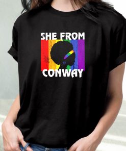 Black Girl She From Conway Arkansas 90S Trendy T Shirt