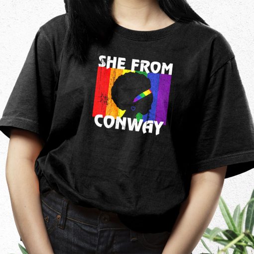 Black Girl She From Conway Arkansas 90S Trendy T Shirt