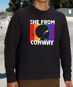 Black Girl She From Conway Arkansas 90s Fashionable Sweatshirt