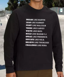 Black Lives Matter Dream Like Martin Rosa Park Quote Sweatshirt Outfit 3