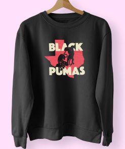 Black Pumas Texas Charcoal Sweatshirt Design