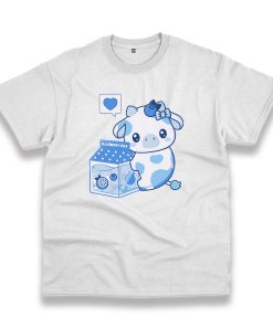 Blueberry Milk Cow Trendy Casual T Shirt Blueberry Milk Cow Trendy Casual T Shirt