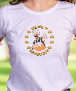 Bob Fieri Welcome To Burgertown Thanksgiving Vintage T Shirt
